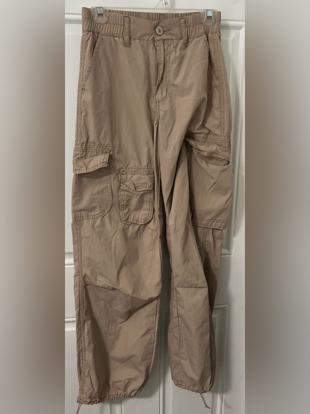Lilac Sunset Cargo Pants Khaki Skater Streetwear Y2K aesthetic Size: 5/6 Cotton